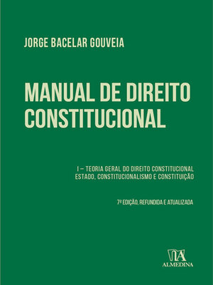 cover image of Manual de Direito Constitucional--Volume I--7ª Edição